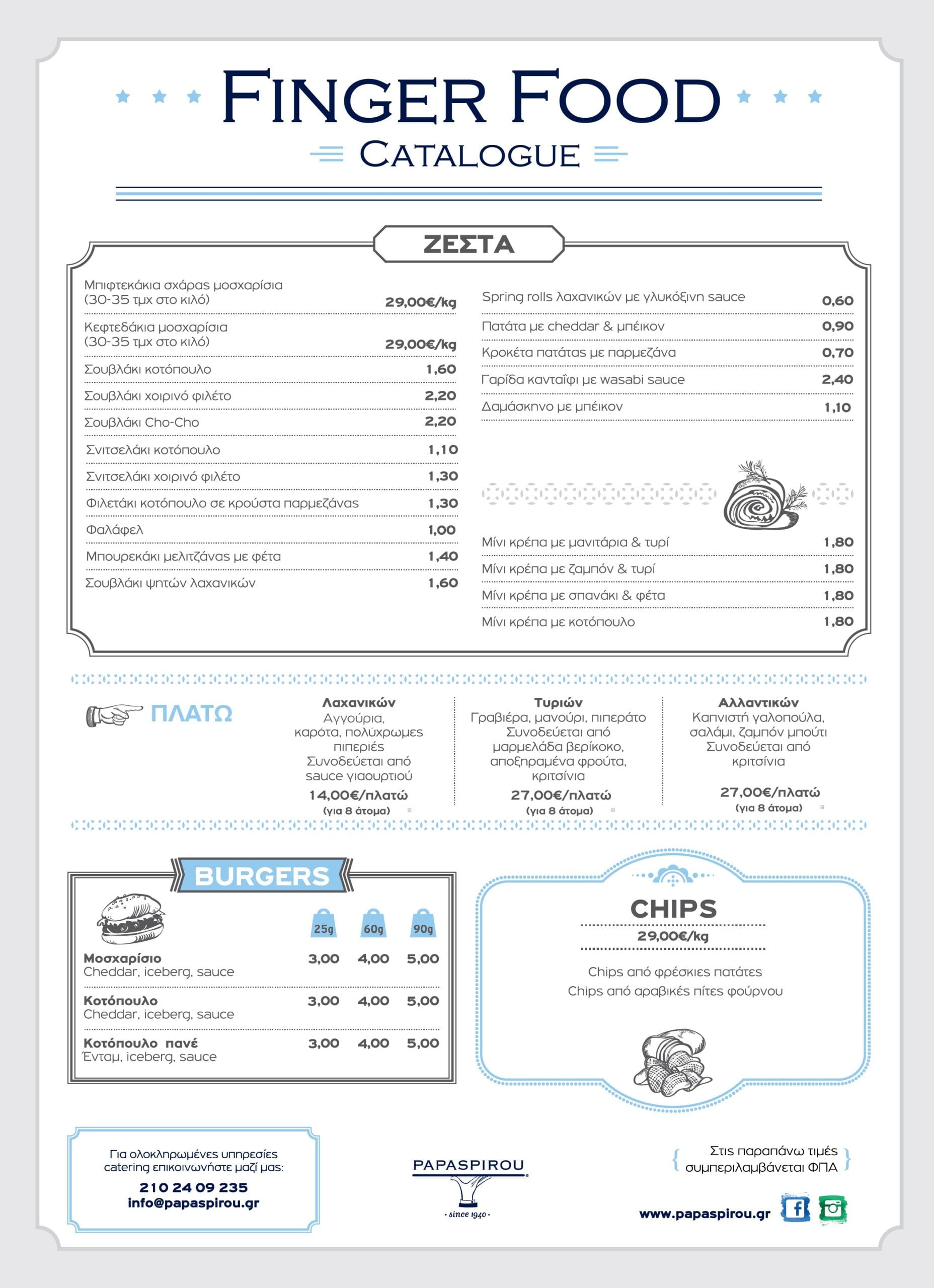 Menus ΠΑΠΑΣΠΥΡΟΥ