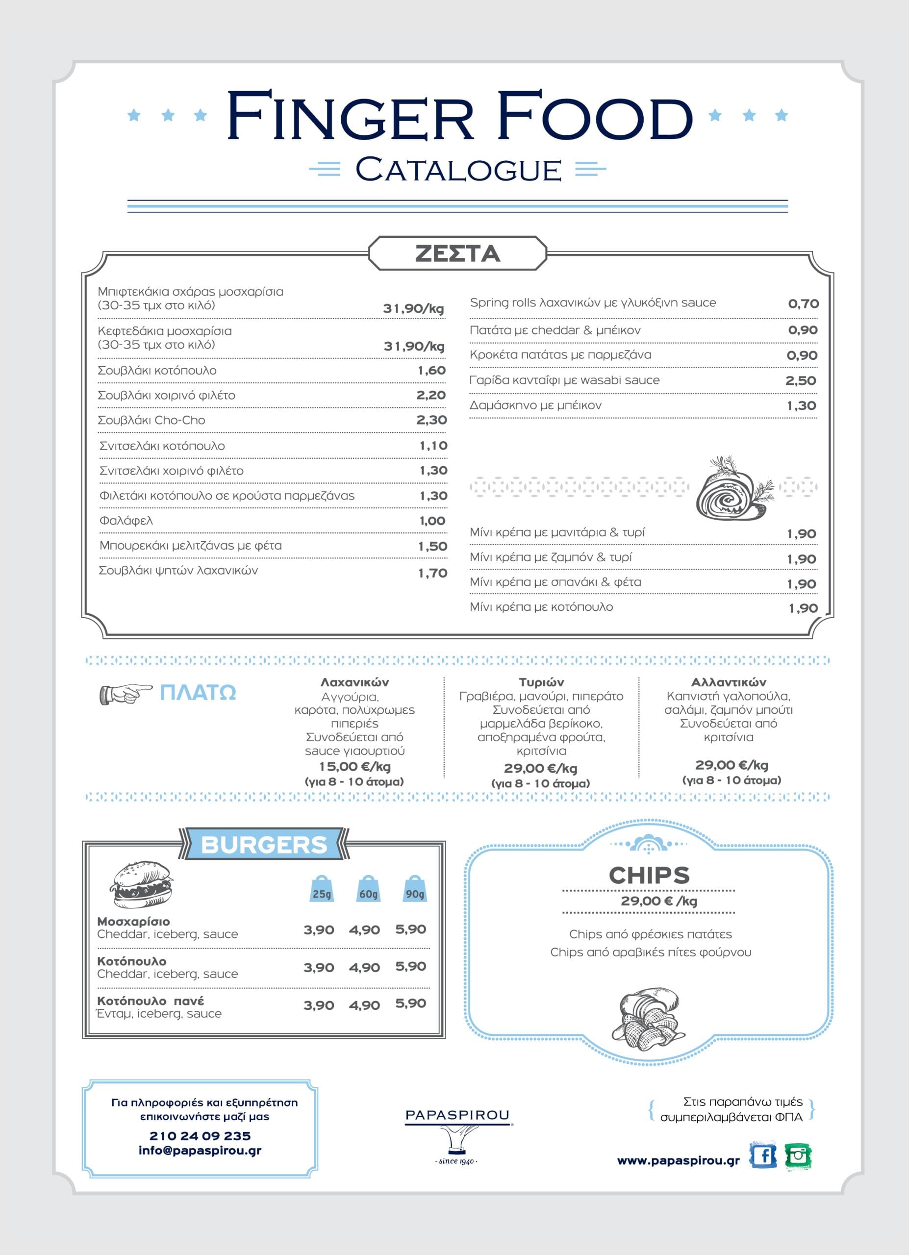 Menus ΠΑΠΑΣΠΥΡΟΥ