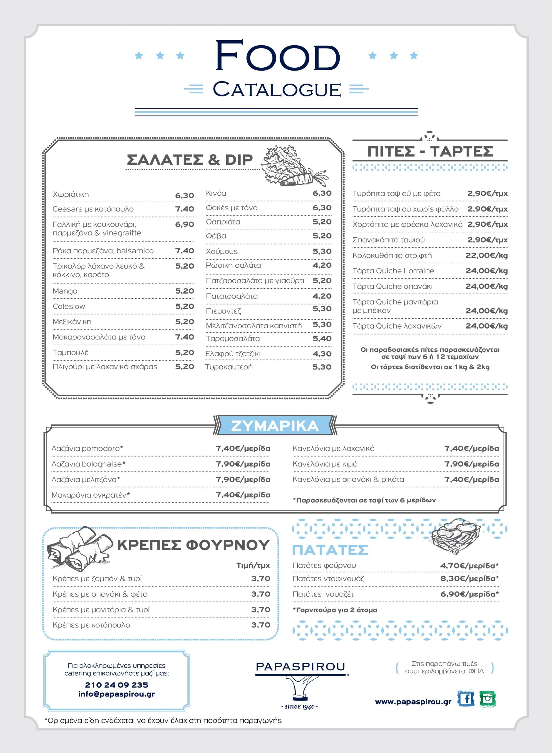 Menus ΠΑΠΑΣΠΥΡΟΥ